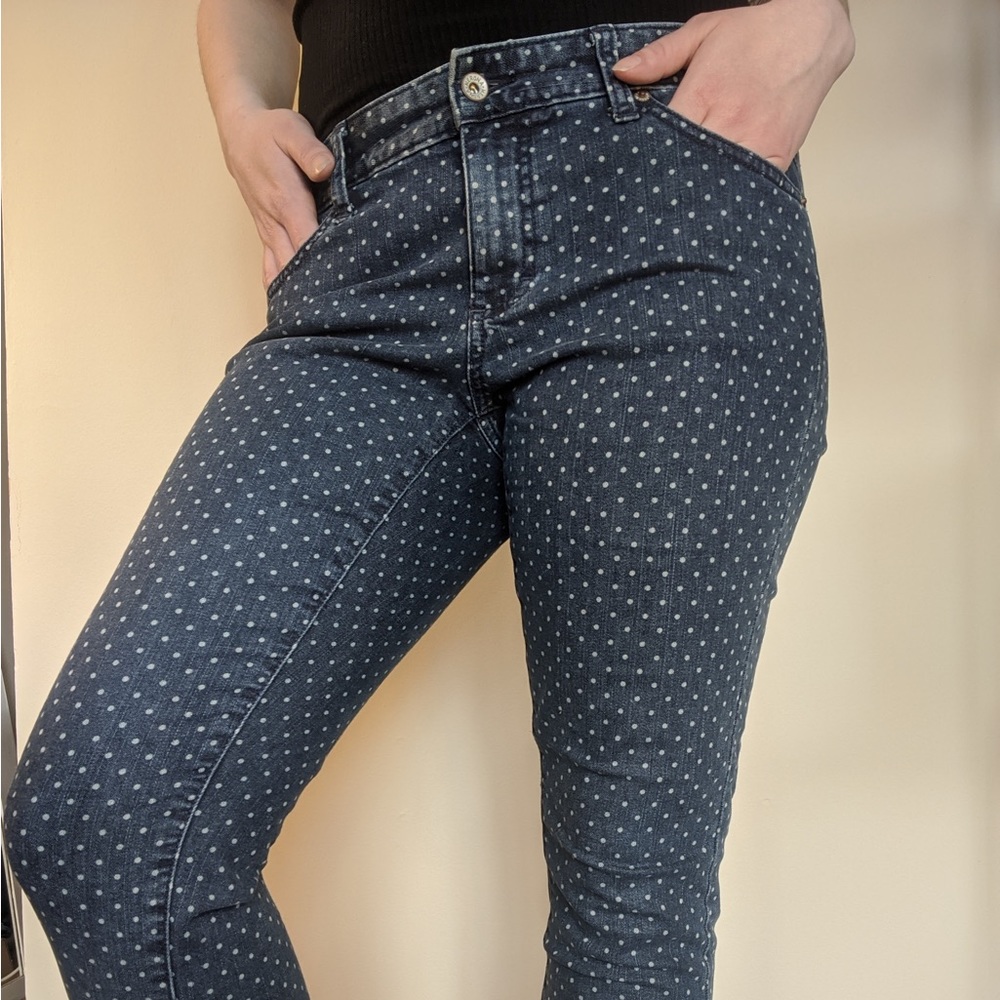 Merona Polka Dot Skinny Jeans